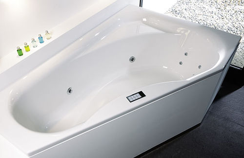 Baignoire d'angle - TIKA 165/175 - Repabad - en acrylique / blanche