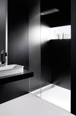 Receveur de douche rectangulaire - ZERMATT - Repabad - à carreler / en acrylique