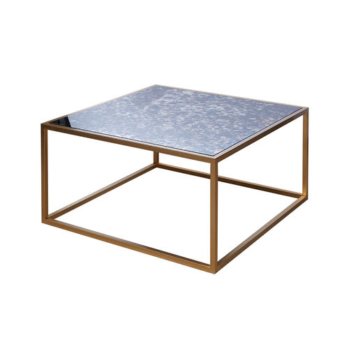 Table basse contemporaine - SUTIL ANCIENT - Viveti - en métal / avec piètement en métal / carrée