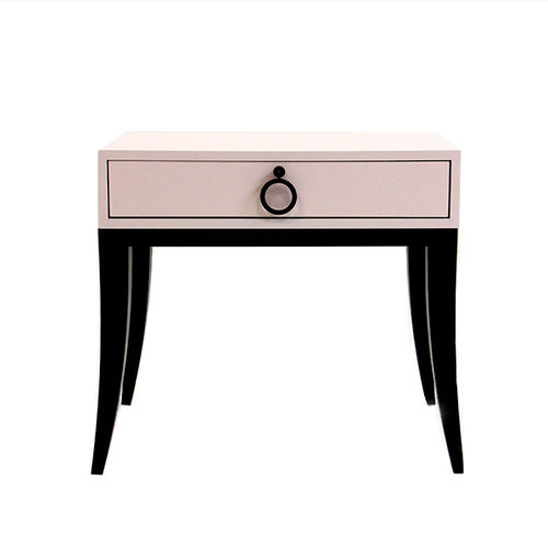 Table de chevet classique - SWELL - Viveti - en bois laqué / en bois teinté / avec piètement en bois laqué