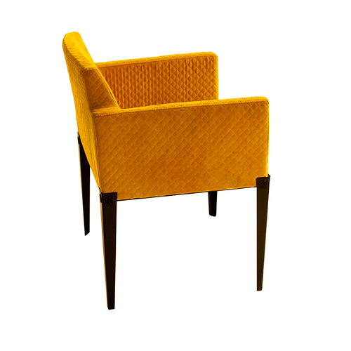 Fauteuil contemporain - NEBRA - Viveti - en tissu / bridge / jaune