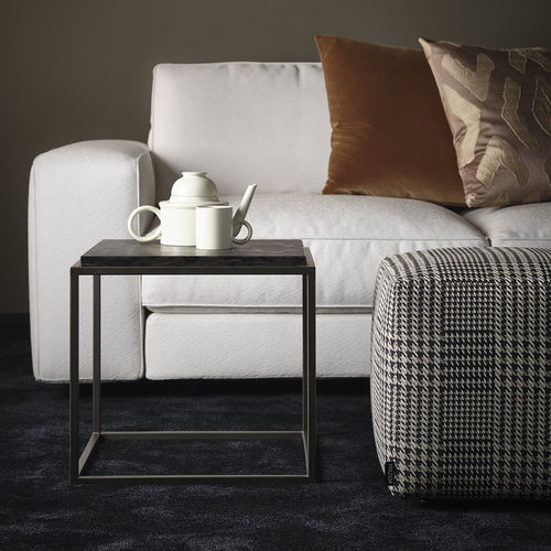 Table basse contemporaine - SILHOUETTE - Mussi Italy - en marbre / en granite / avec piètement en acier