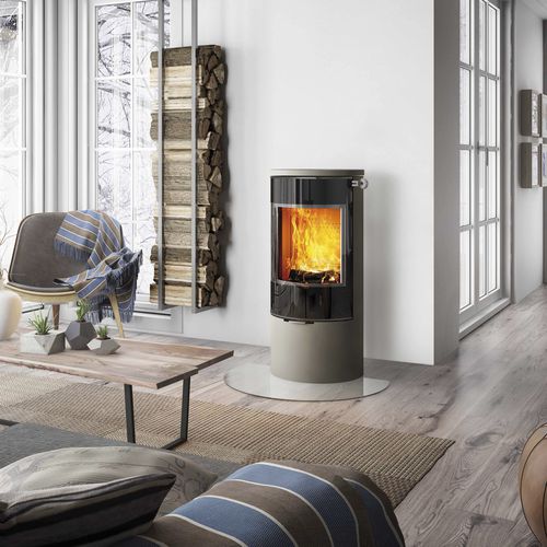 Poêle à bois - VIVA 100 L - Attika Feuer AG - 5 kW - 10 kW / au sol / à 3 faces