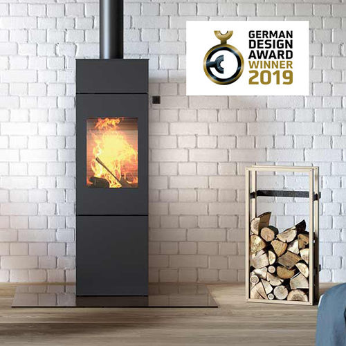 Poêle à bois - NEXO 140 - Attika Feuer AG - 5 kW - 10 kW / au sol / à 3 faces