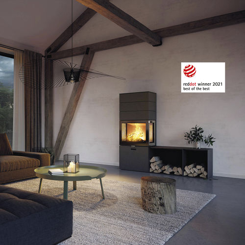 Poêle à bois - MAX 600 - Attika Feuer AG - 4 kW / 5 kW - 10 kW / au sol