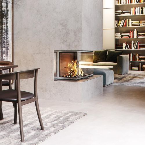 Insert de cheminée à 3 faces - VISIO 3 L - Attika Feuer AG - à bois / en acier / classe A+