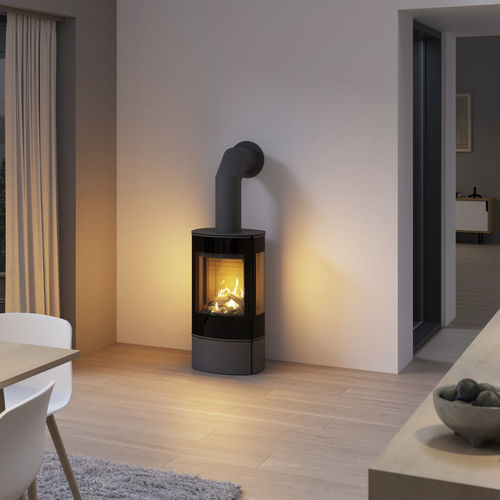 Poêle à gaz - CARO 90 GAS - Attika Feuer AG - à poser / à 3 faces / contemporain