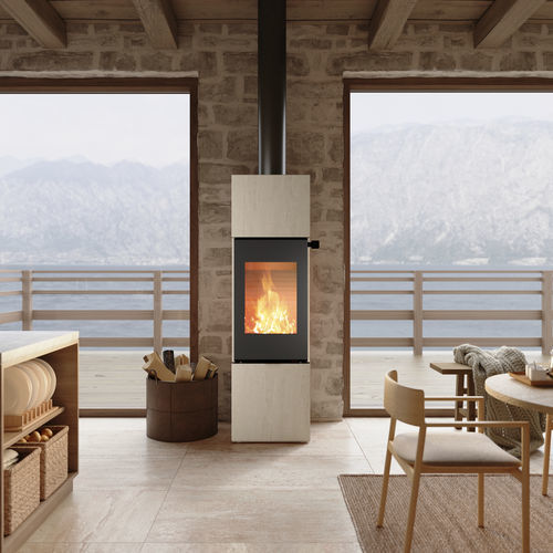 Poêle à bois - NEXO 160 PORTO - Attika Feuer AG - 5 kW - 10 kW / à poser / à 3 faces