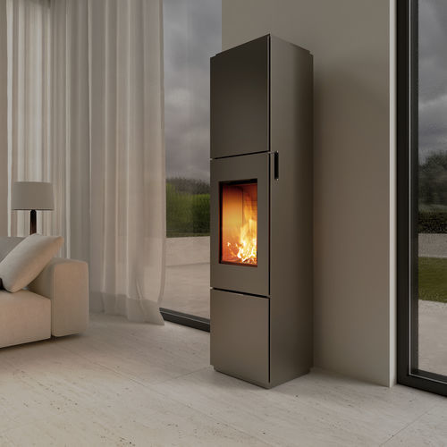Poêle à bois - OPAL - Attika Feuer AG - 5 kW - 10 kW / à poser / à 3 faces