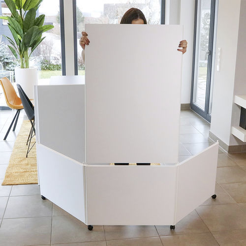 Séparateur d'espace en vinyle - SCENARIO - MBA-Design & Display Produkt - synthétique / pour le télétravail / professionnel