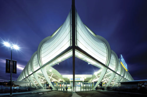 Membrane architecturale en fibre de verre - SKILLED PARK - Hightex - en PTFE / pour structure tendue