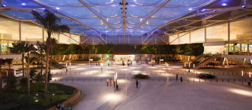 Structure tendue câble-membrane - DOLCE VITA SHOPPING COMPLEX - Hightex - pour couverture / avec membrane en ETFE / pour espace public