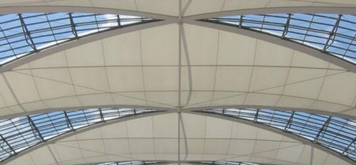 Structure tendue câble-membrane - MUNICH AIRPORT - Hightex - pour couverture / avec membrane en PTFE / pour aéroport
