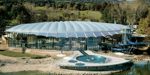 Membrane architecturale en ETFE - PRIENAVERA LEISURE POOL - Hightex - pour structure tendue / pour toit / transparente