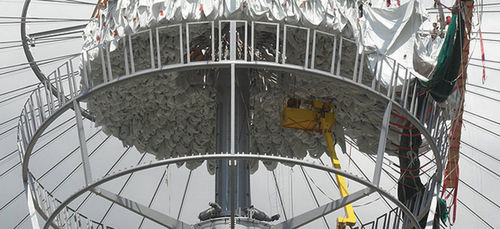 Membrane architecturale fibre de verre - NATIONAL WARSAW - Hightex - en polyester / en PTFE / en PVC
