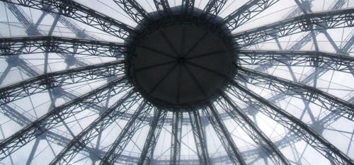 Structure tendue sur ossature métallique - GASOMETER BERLIN - Hightex - en dôme / pour couverture / avec membrane en ETFE