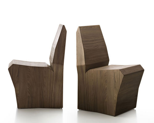 Chaise design original - DITADIDAMA - Fornasarig - en noyer / professionnelle / résidentielle