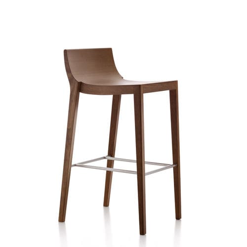 Chaise de bar contemporaine - MOKA - Fornasarig - en bois / tapissée / professionnelle