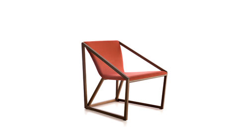 Fauteuil contemporain - KITE - Fornasarig - en tissu / en bois / professionnel