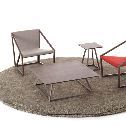 Table basse contemporaine - KITE Shin Azumi - Fornasarig - en bois / carrée / professionnelle