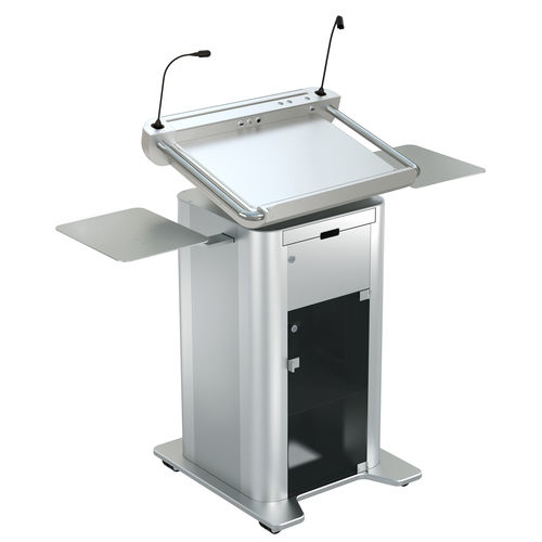 Pupitre de conférence - ILS SYNERGY AC - Intelligent Lectern Systems - avec logo personnalisé / usiné / assis debout