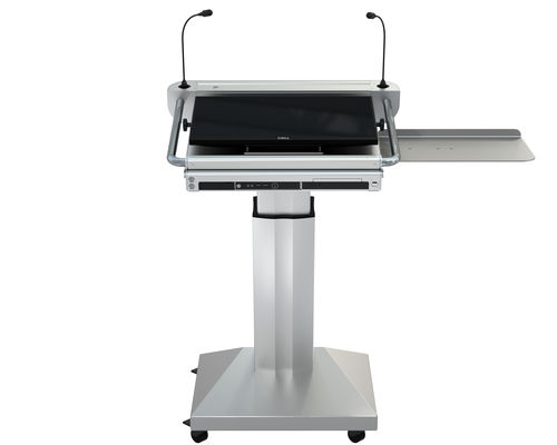 Pupitre de conférence - ILS NAVIGATOR ST - Intelligent Lectern Systems - à hauteur réglable / avec logo personnalisé / usiné