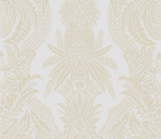 Tissu d'ameublement - EAST INDIA - COLONY - à motif / en soie / imprimé à la main
