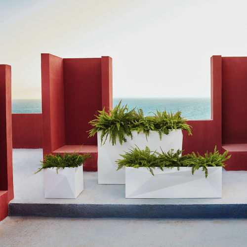 Jardinière en polyéthylène - FAZ - VONDOM - rectangulaire / lumineuse / contemporaine
