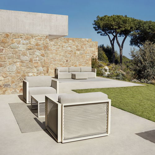 Fauteuil contemporain - THE FACTORY - VONDOM - en tissu / aluminium / en maille métallique