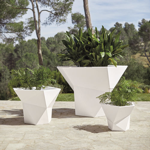Pot de jardin en polyéthylène - FAZ  - VONDOM - résidentiel / blanc