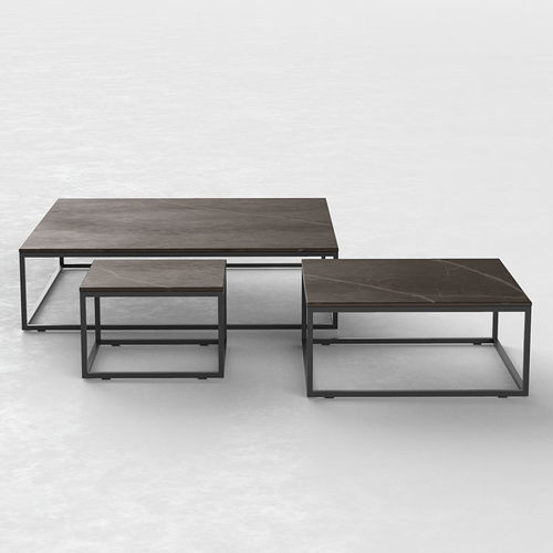 Table basse contemporaine - PIXEL - VONDOM - en HPL / en Dekton® / avec piètement en aluminium laqué