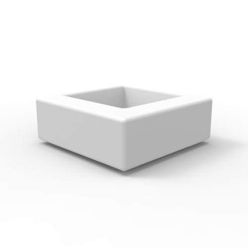 Jardinière en polyéthylène - KES - VONDOM - carrée / lumineuse / contemporaine