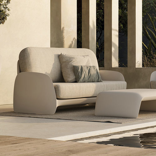 Canapé design organique - PEZZETTINA - VONDOM - de jardin / en tissu / avec accoudoirs