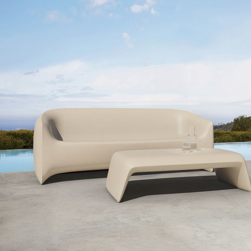 Table basse contemporaine - BLOW - VONDOM - en polyéthylène / avec piètement en polyéthylène / rectangulaire