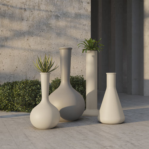 Vase contemporain - CHEMISTUBES - VONDOM - en polyéthylène / blanc / bleu