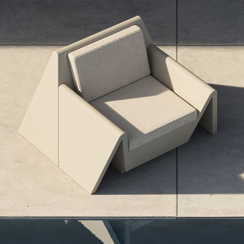 Fauteuil contemporain - REST - VONDOM - en tissu / en polyéthylène / 100% recyclable