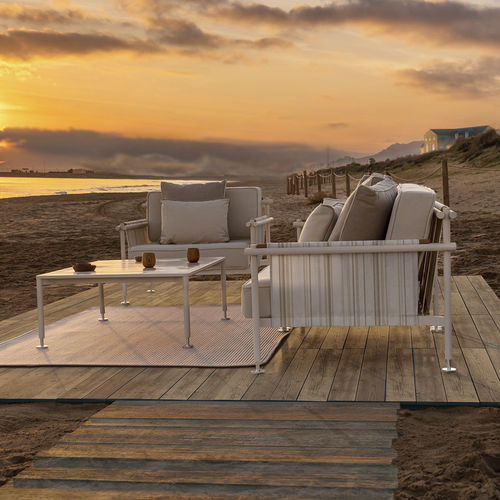Fauteuil contemporain - Hamptons  - VONDOM - en tissu / en aluminium / en teck