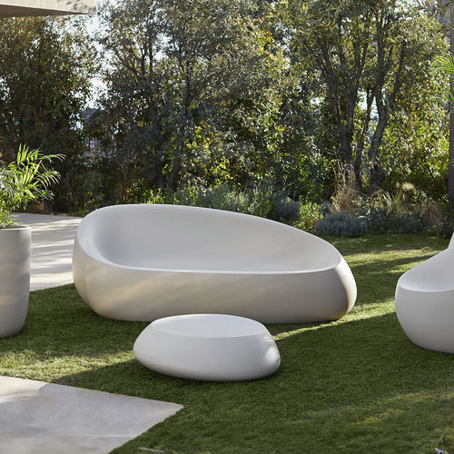 Canapé design original - STONES - VONDOM - de jardin / en polyéthylène / lumineux (LED)