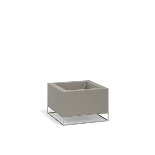 Jardinière en polyéthylène - VELA LAND - VONDOM - en aluminium / carrée / lumineuse