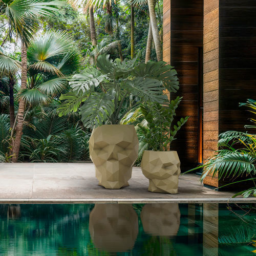 Jardinière en polyéthylène - Skull 46101 - VONDOM - 100% recyclable / design original / verte