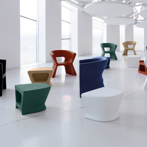 Tabouret contemporain - PAL   - VONDOM - en polyéthylène / avec piètement en polyéthylène / lumineux (LED)