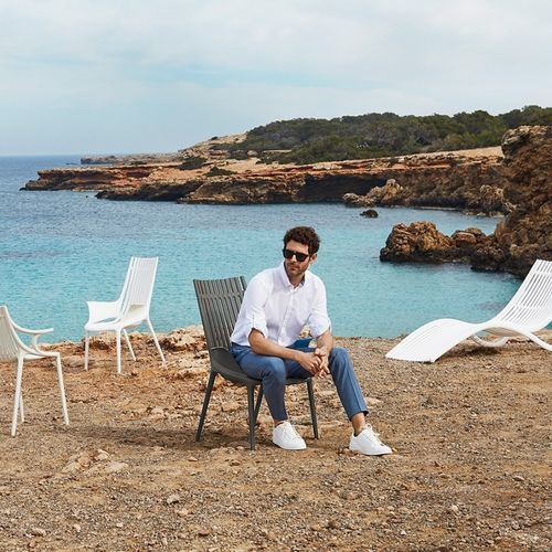 Fauteuil contemporain - IBIZA  - VONDOM - en polypropylène / en polypropylène / avec coussin amovible