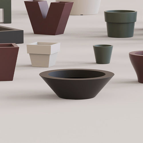Jardinière en polyéthylène - CENTRE    - VONDOM - ronde / contemporaine / pour restaurant