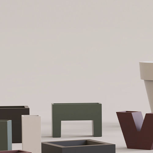 Jardinière en polyéthylène - MURO  - VONDOM - rectangulaire / lumineuse / contemporaine