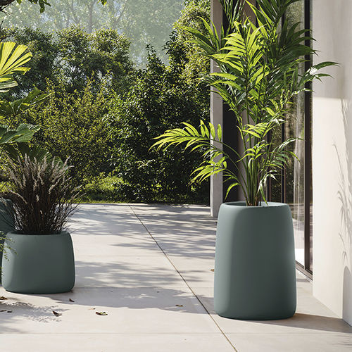 Pot de jardin en polyéthylène - VASIJA - VONDOM - rond / lumineux / résidentiel
