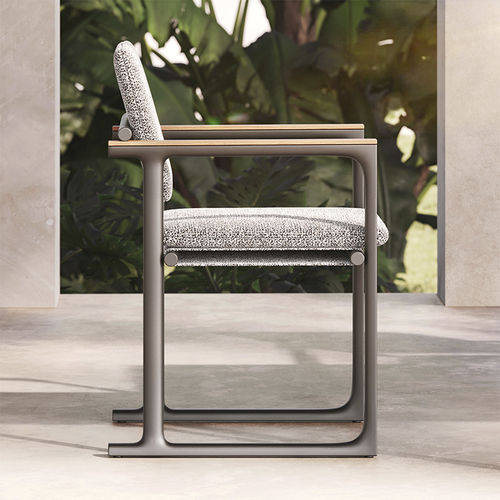 Chaise contemporaine - Tulum - VONDOM - d'extérieur / en tissu / avec piètement en aluminium