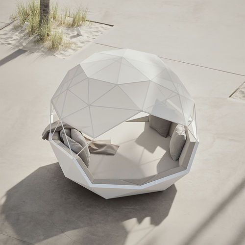 Méridienne contemporaine - Iglu - VONDOM - en tissu / d'extérieur / à baldaquin