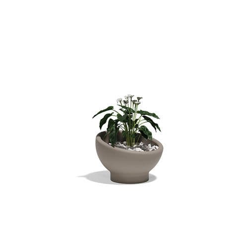 Jardinière en polyéthylène - LUNA PLANTERS - VONDOM - circulaire / résistante aux UV / résistante aux intempéries