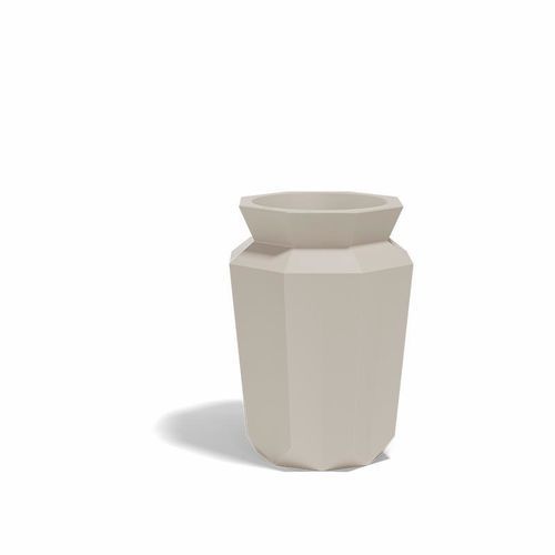 Jardinière en polyéthylène - HASU - VONDOM - carrée / éclairée / avec éclairage intégré