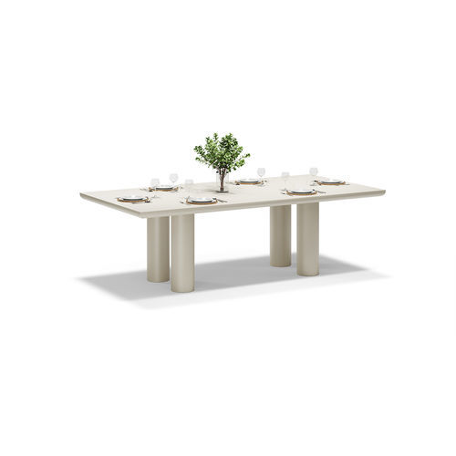 Table à manger moderne - GUM/MEL - VONDOM - en aluminium laqué / rectangulaire / résidentielle